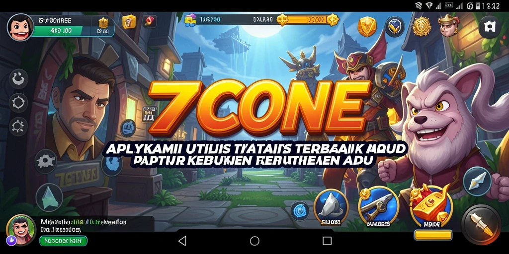 Tampilan utama aplikasi 7CONE dengan fitur utilitas terintegrasi.