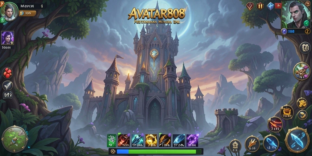 Tampilan gameplay seru dari AVATAR808 yang penuh strategi Tower Defense.