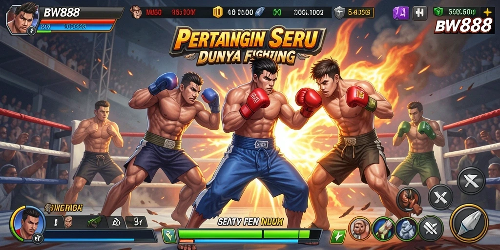 Gameplay BW888 menampilkan pertarungan seru yang penuh aksi.