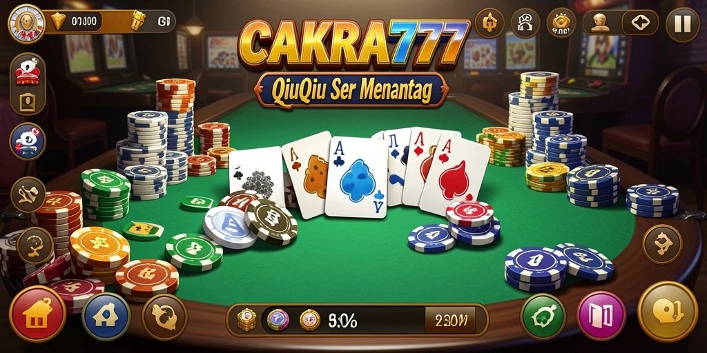 Tampilan gameplay QiuQiu yang seru dan menarik.