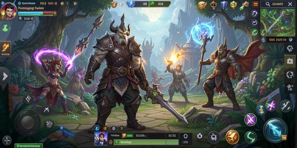 Tampilan gameplay seru dengan aksi mendebarkan di dunia GOWIN.
