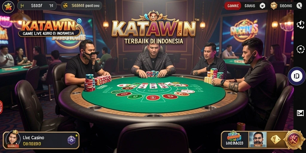 Tampilan gameplay KATAWIN yang menarik dan interaktif di Live Casino.
