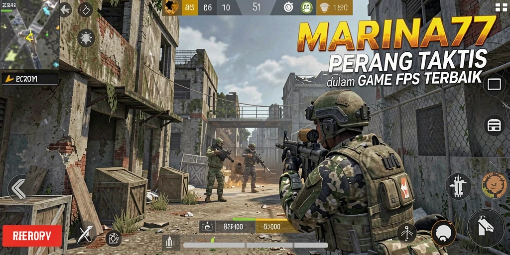 Tampilan menarik dari gameplay intens di MARINA77.
