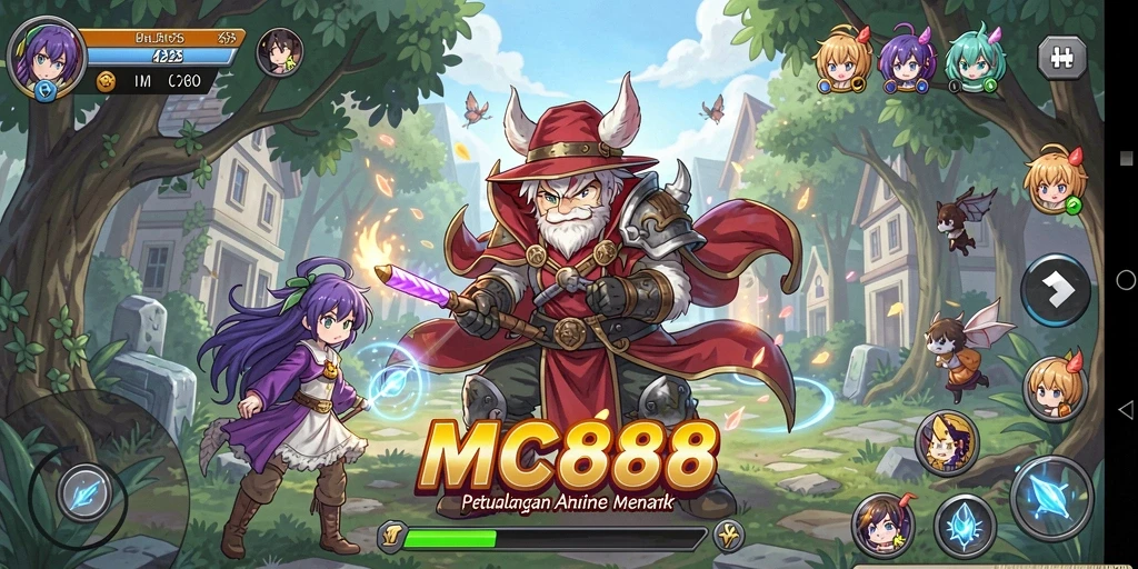 Gameplay menarik di MC888 dengan karakter Anime yang penuh warna.