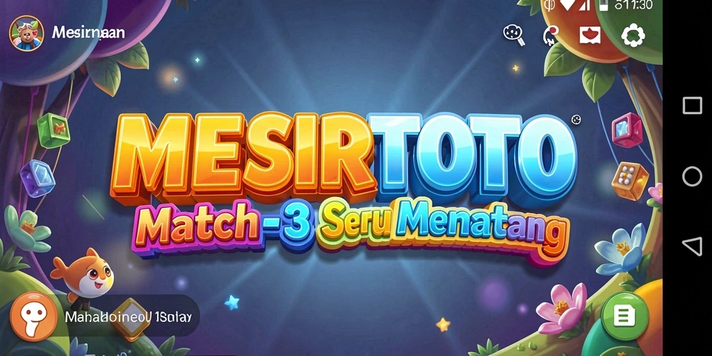 Tampilan gameplay <strong>MESIRTOTO</strong> yang seru dalam aksi mencocokkan item.