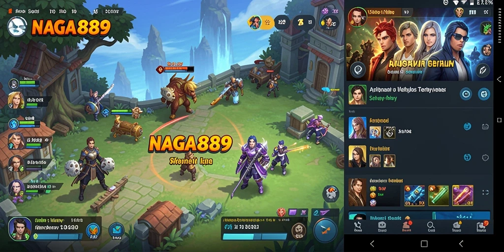 Tampilan antarmuka NAGA889 yang modern dan intuitif.