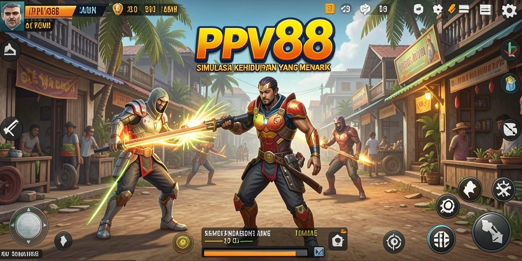 Tampilan gameplay menarik dari PPV88 yang menunjukkan interaksi karakter.