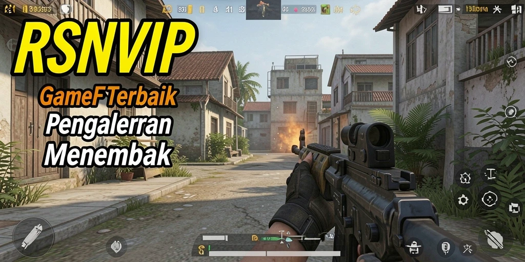 Screenshot gameplay <strong>RSNVIP</strong> yang menunjukkan aksi menembak yang intens.