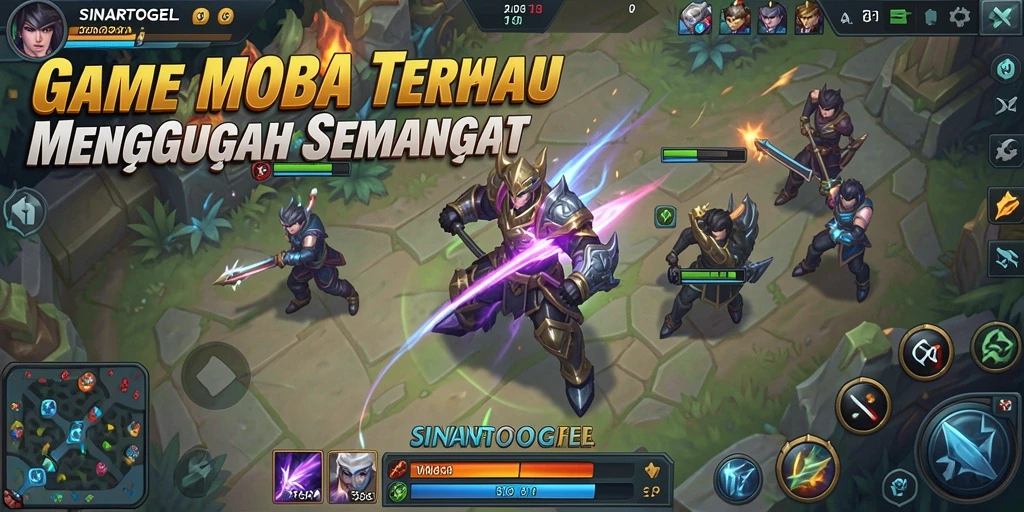 Tangkapan layar SINARTOGEL dengan aksi seru di arena MOBA.