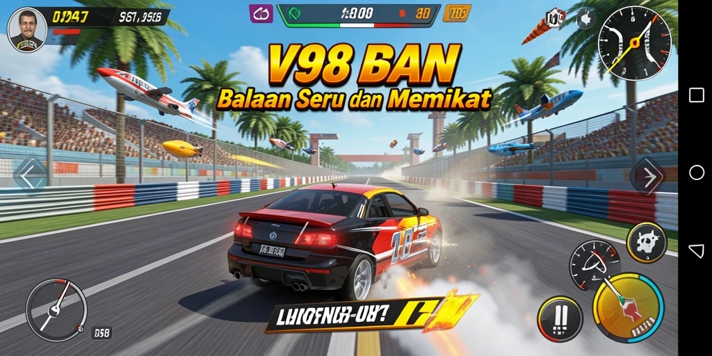 Gameplay V98 yang mendebarkan dan menarik