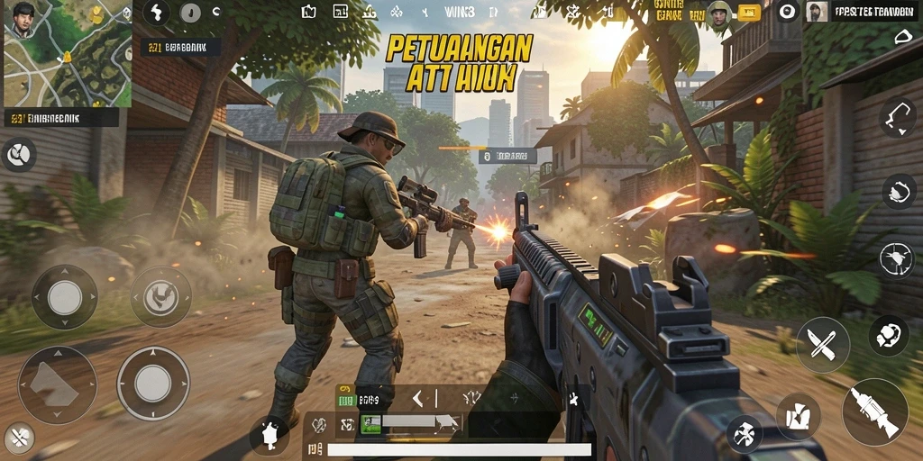Tampilan aksi mendebarkan dalam gameplay WIN33, dengan pertempuran yang intens.